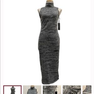 Lulus turtleneck tank dress with slit. Sz S